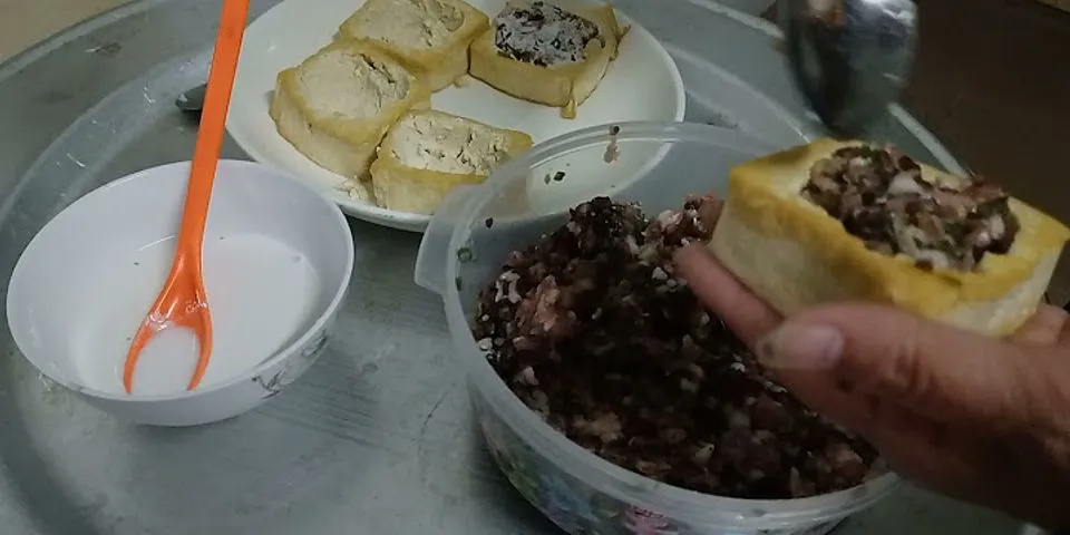 Cách làm món đậu nhồi thịt