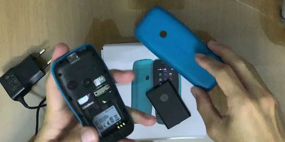 Cách lắp SIM Nokia 110