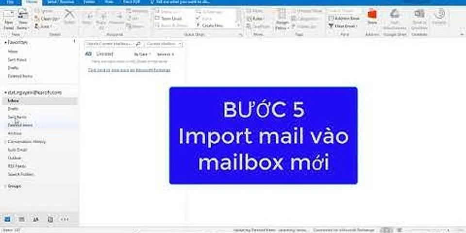 Cách lấy danh sách email trong Outlook