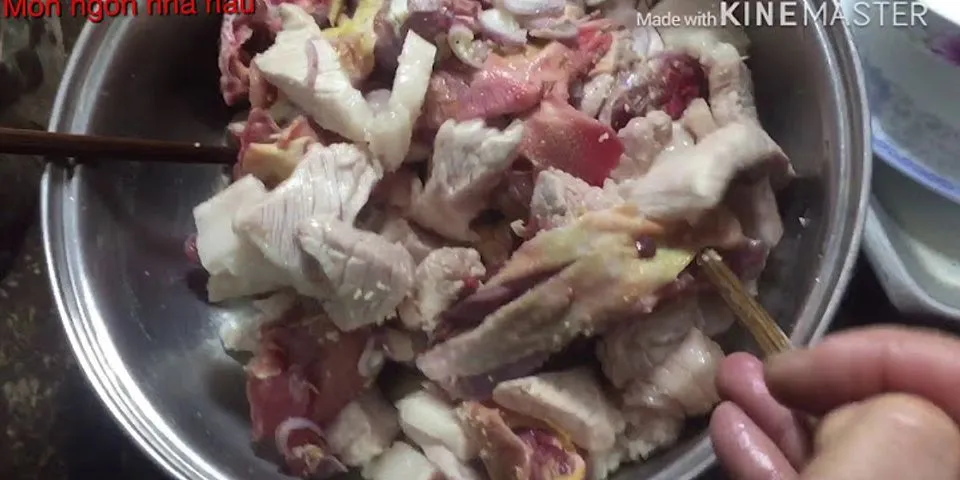 Cách nấu đông thịt gà đã luộc