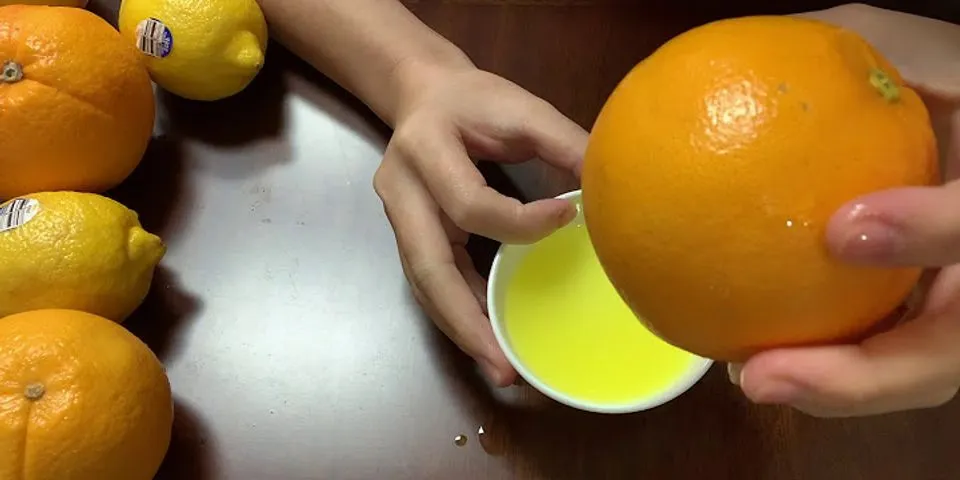 Cách nấu nước vỏ cam
