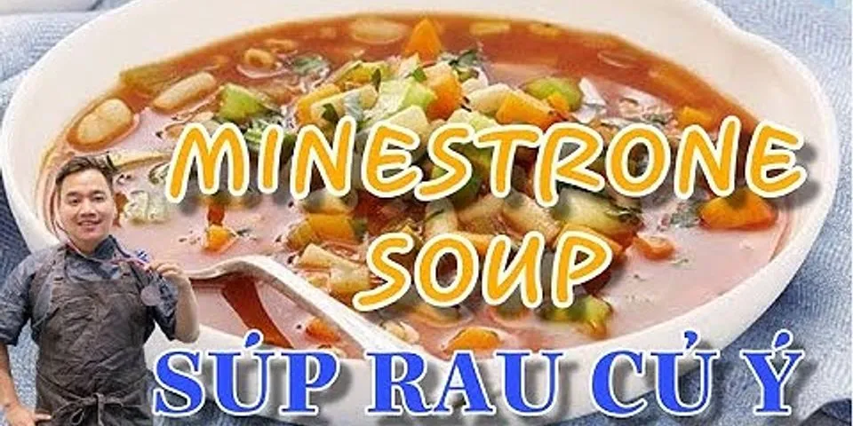 Cách nấu súp rau củ chay