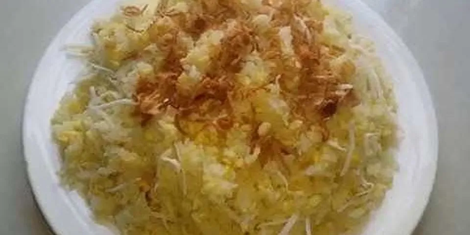 Cách nấu xôi đậu xanh có vỏ nước cốt dừa