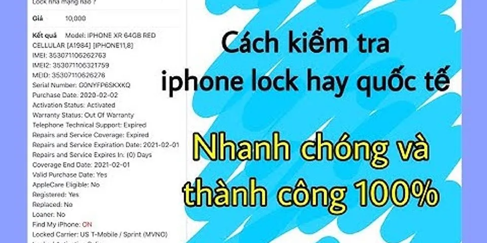 Cách nhận biết iPhone Lock lên quốc tế