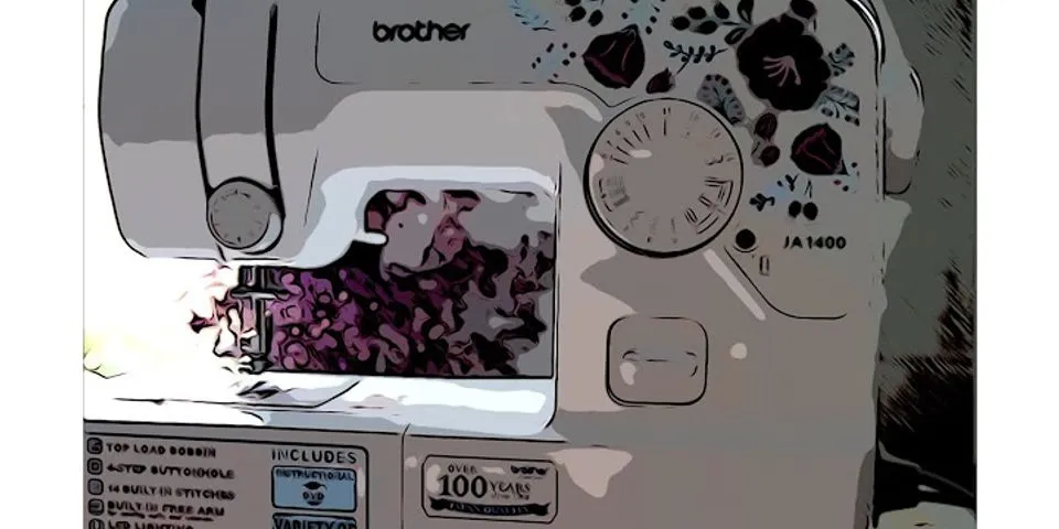 Cách sử dụng máy may Brother JA1400