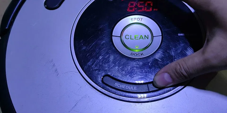 Cách sử dụng robot lau nhà Roomba