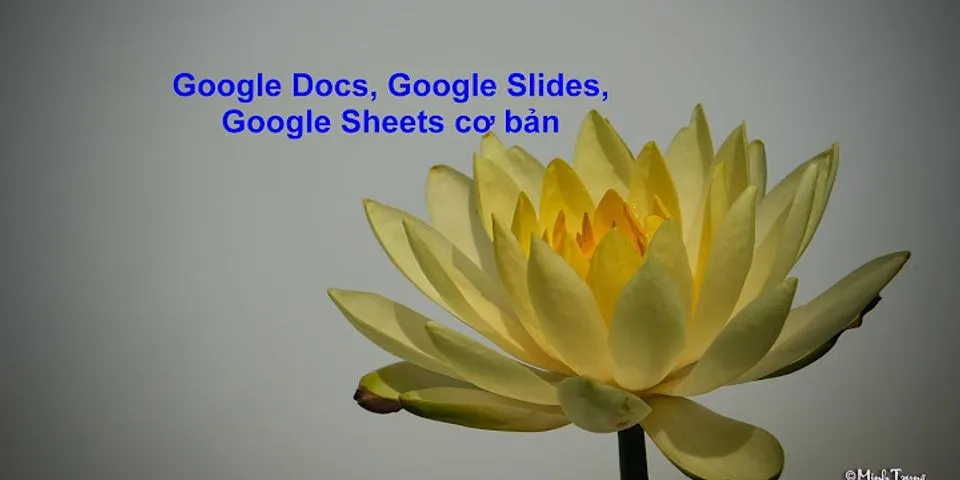 Cách tắt an danh trên Google Docs