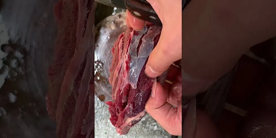 Cách thái thịt bò luộc