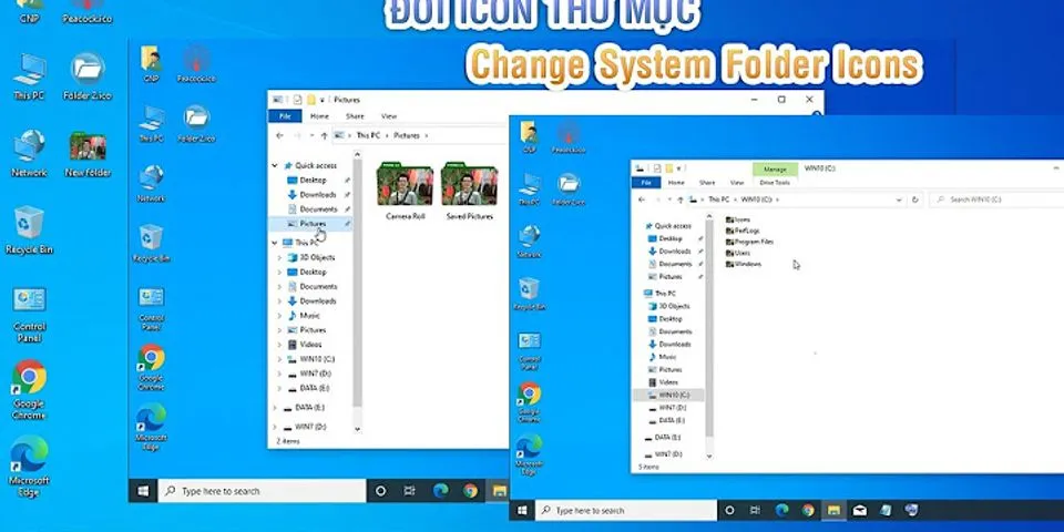 Cách thay đổi icon ứng dụng trên máy tính Win 7