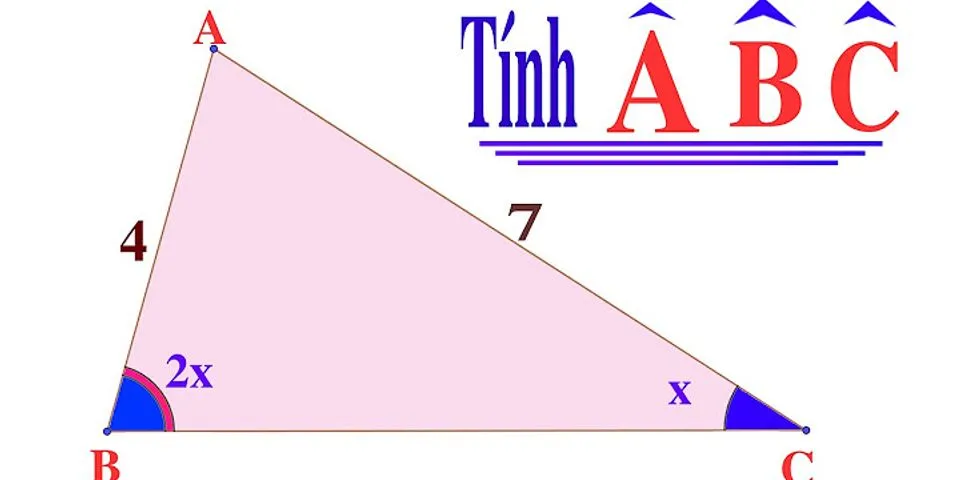 Cách tính góc tam giác