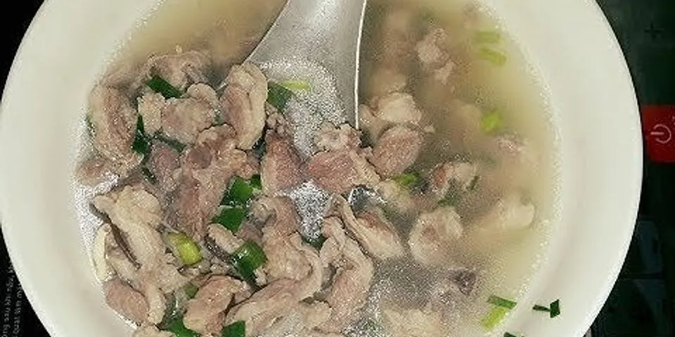 Cách ướp thịt heo nấu canh
