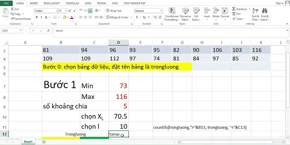 Cách vẽ biểu đồ tần số trong Excel