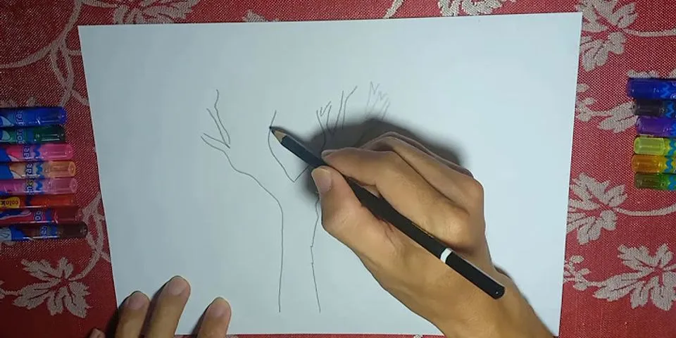 cách vẽ cây cổ thụ bằng bút chì