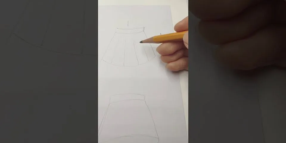 Cách vẽ chân váy xòe