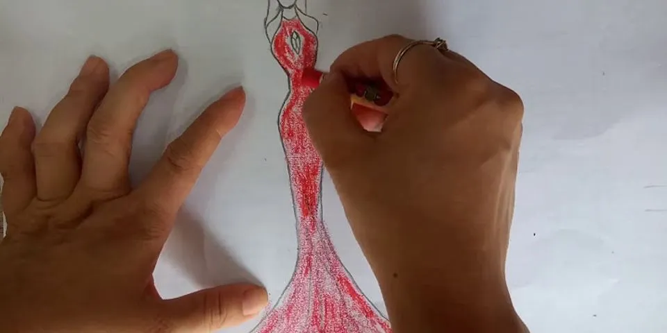 Cách vẽ váy dài
