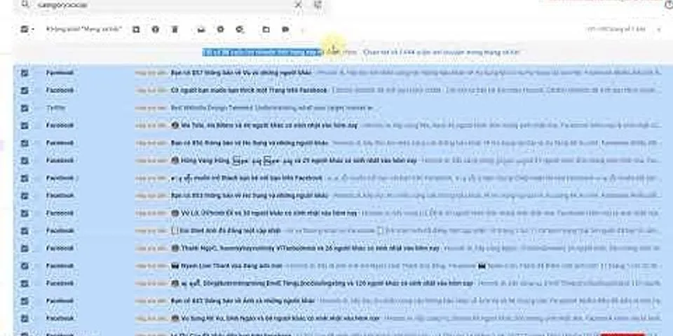 Cách xóa hết thư quảng cáo trong Gmail