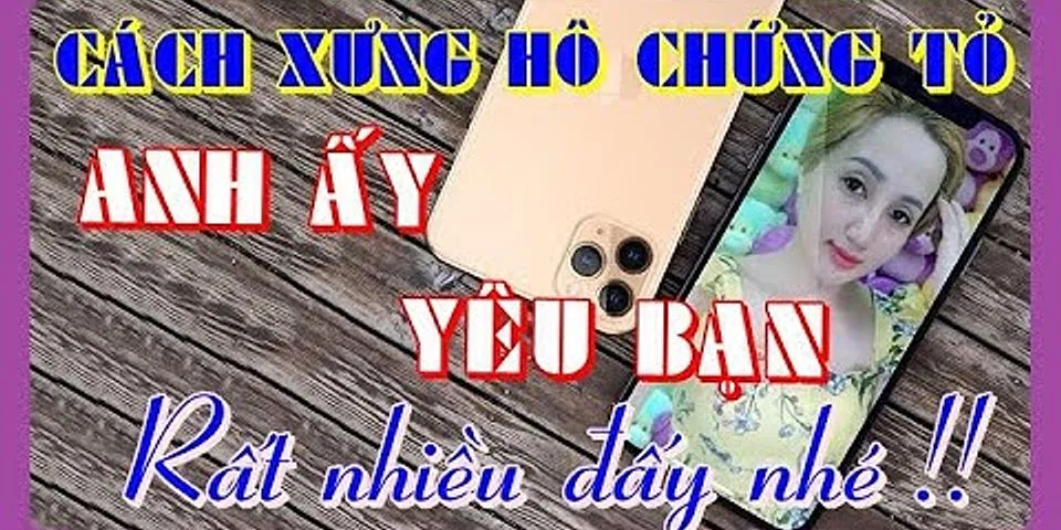 cách xưng hô với người yêu