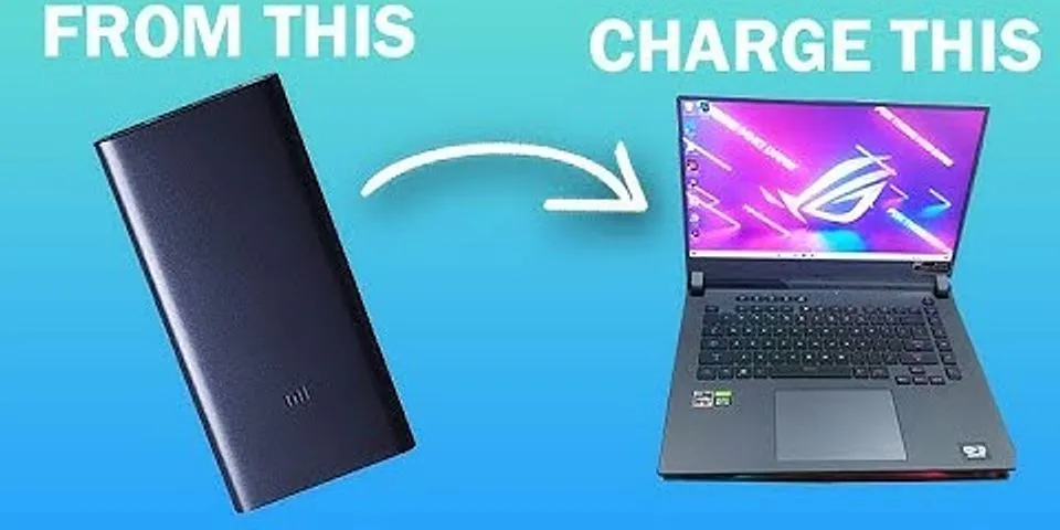 Can a laptop be charged with power bank
