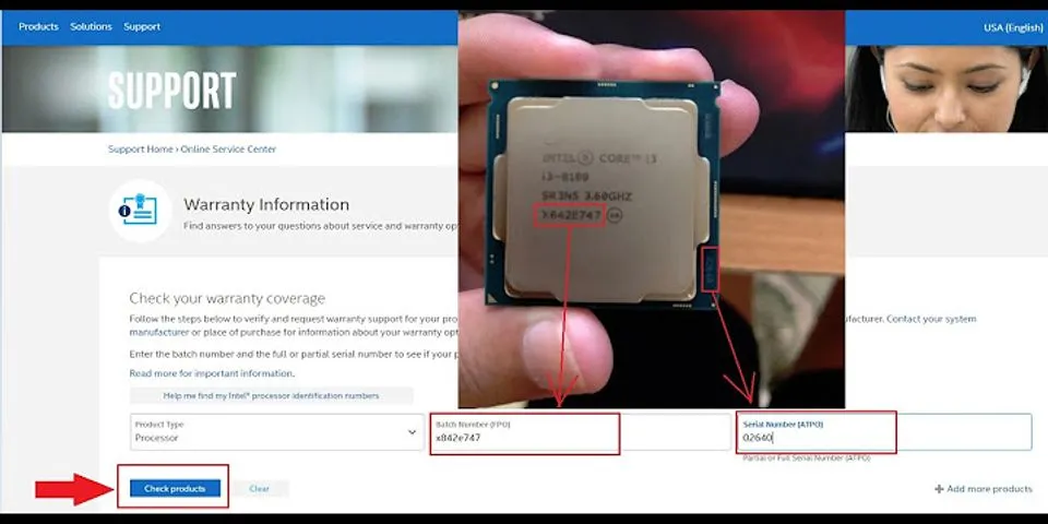 Chính sách bảo hành CPU Intel