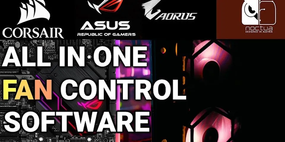 Control fan speed laptop ASUS