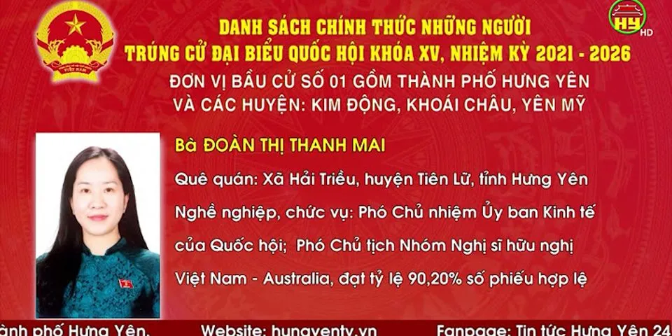 Danh sách đại biểu Quốc hội khóa 15 tỉnh Ninh Thuận