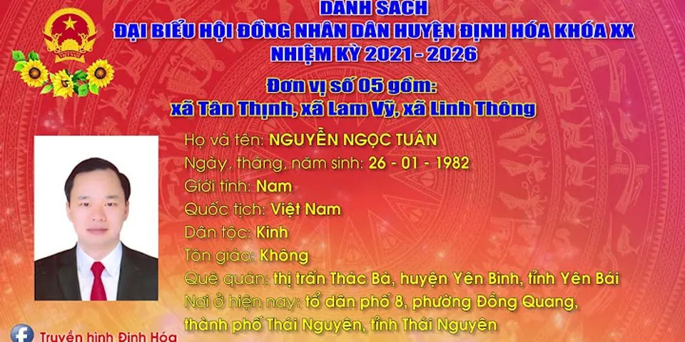Danh sách trúng cử Hội đồng nhân dân tỉnh Đồng Nai
