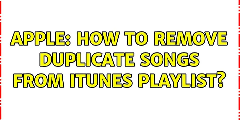 Delete duplicate playlist on Apple Music