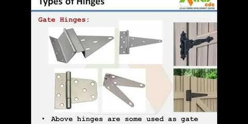 Different types of laptop hinges