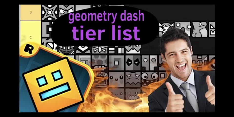 Geometry Dash trail Tier List