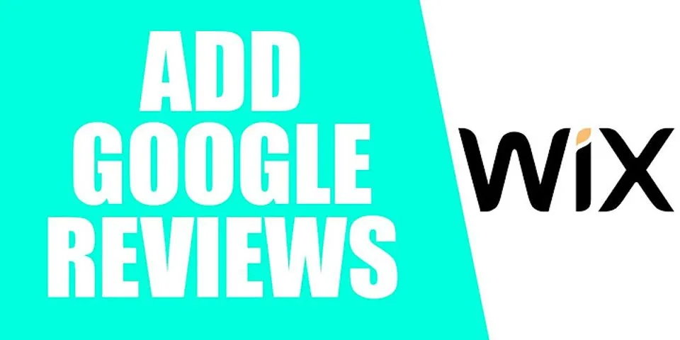 Google reviews widget Wix