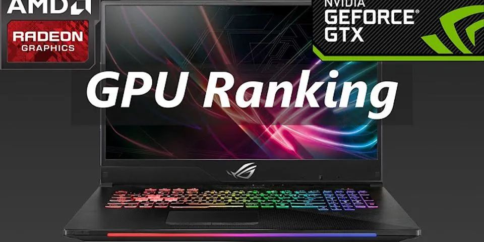 GPU laptop ranking