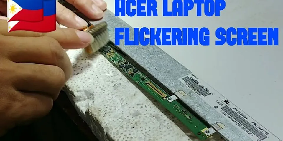 Half screen flickering laptop