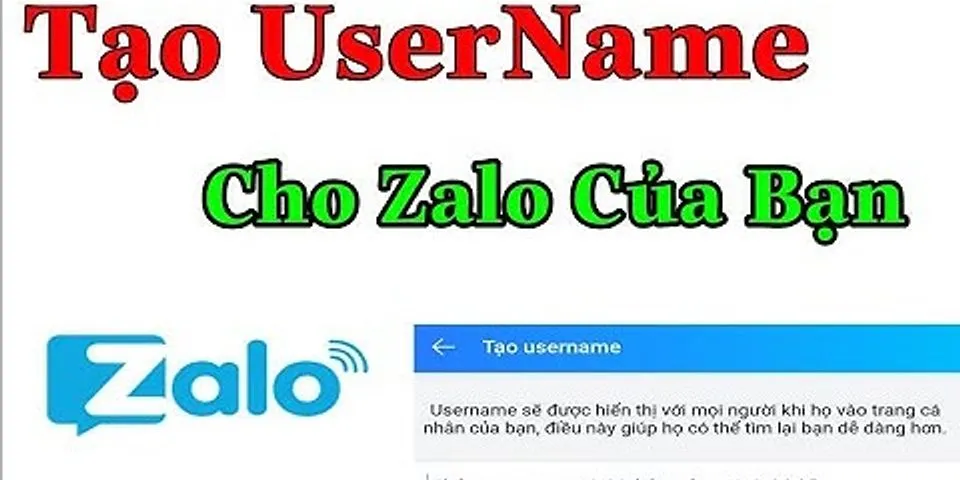 Làm cách nào để xóa username trên Zalo