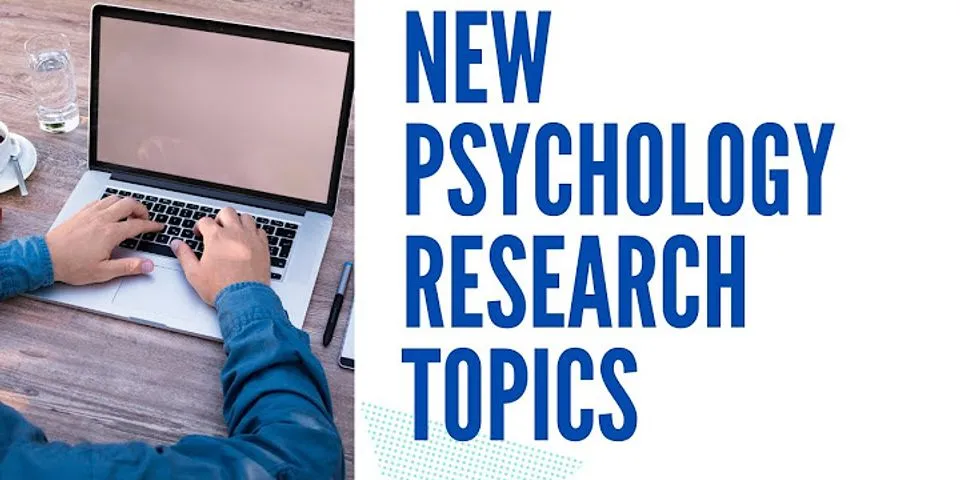 Media psychology research topics