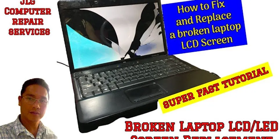My laptop is broken i need it