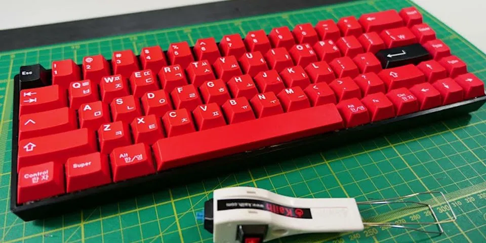 Red Keyboard Laptop