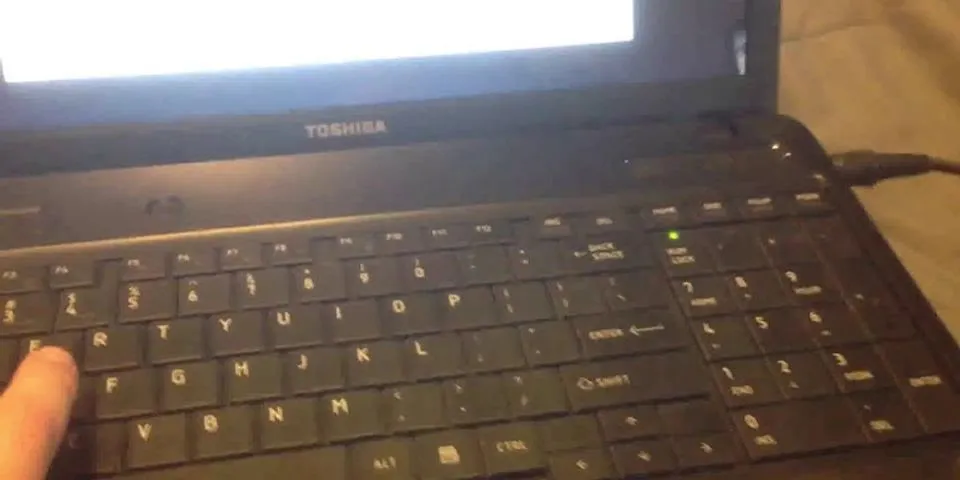 Reset laptop Toshiba Windows 7