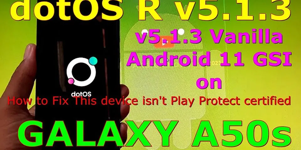 ROM Samsung A50s Android 11