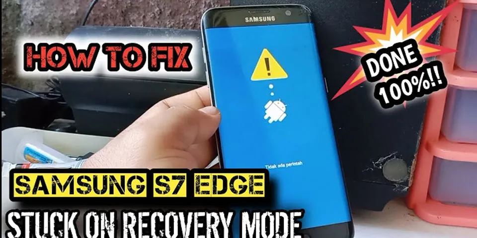 Samsung laptop stuck on recovery screen