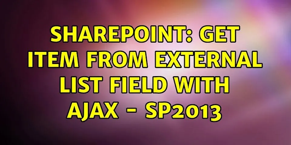 SharePoint ajax get list items