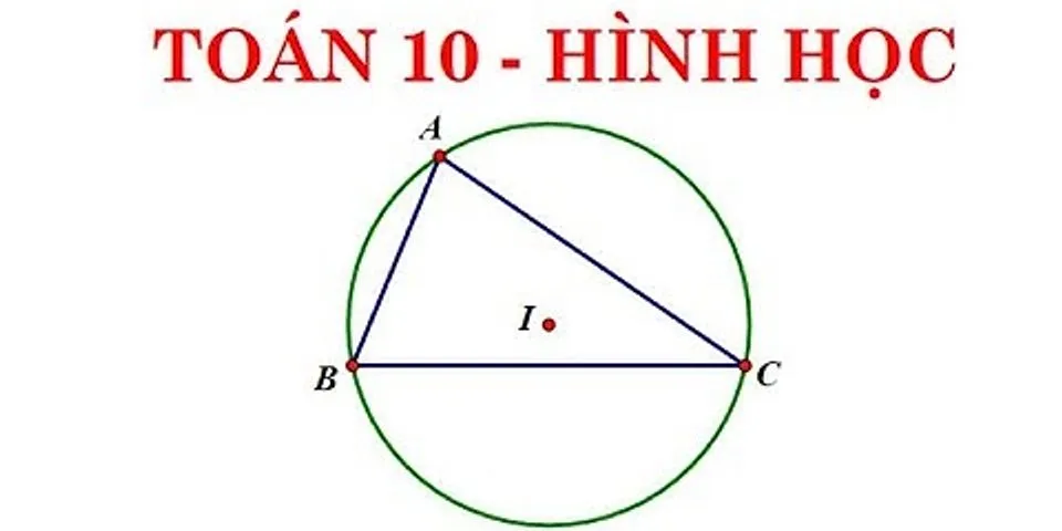 cách tính bán kính đường tròn ngoại tiếp tam giác