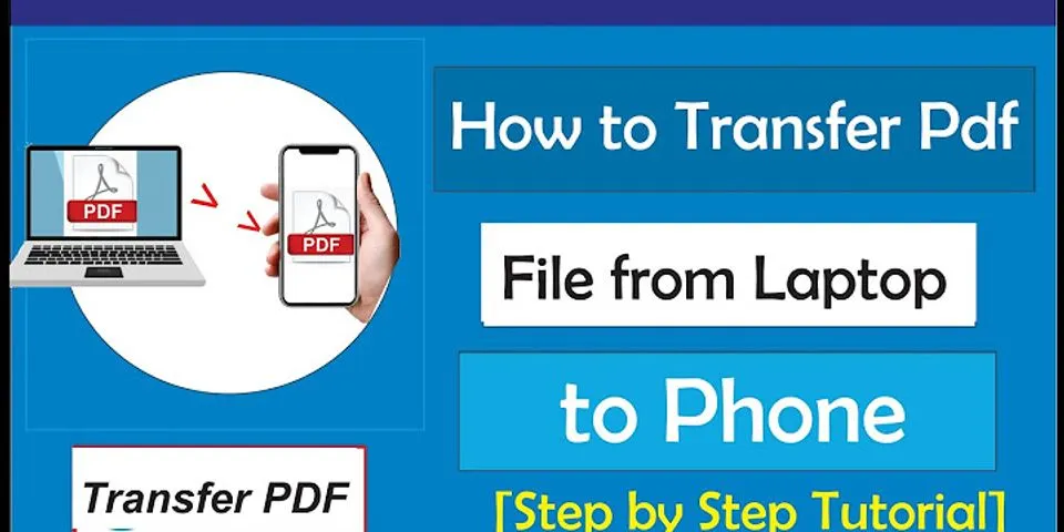 Transfer file from laptop to mobile