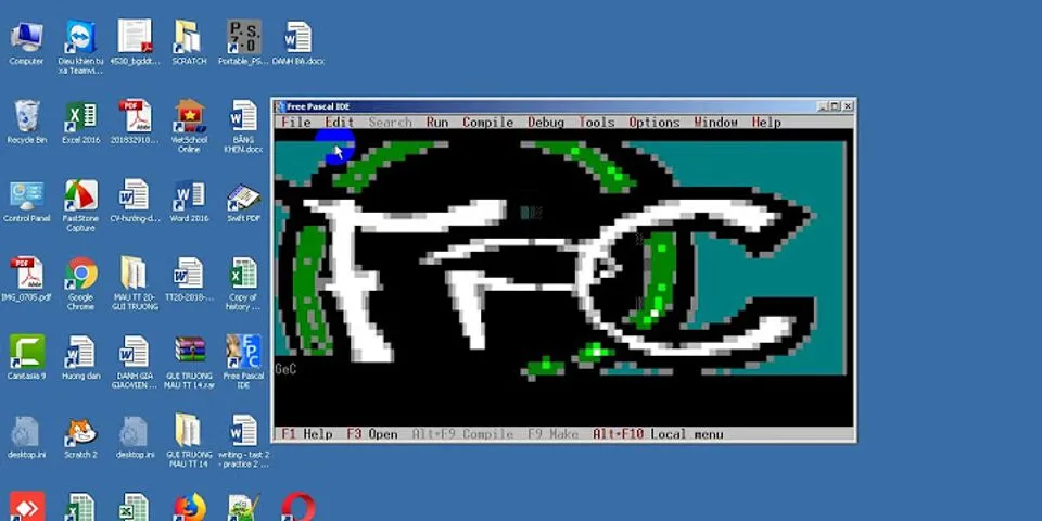 Trong Turbo Pascal, đang ở cửa sổ chương trình nguồn muốn xem lại màn hình Output