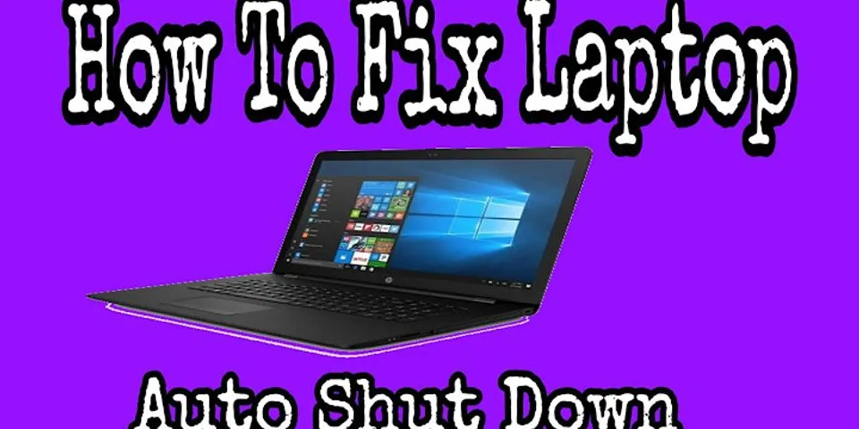 Why laptop auto shutdown