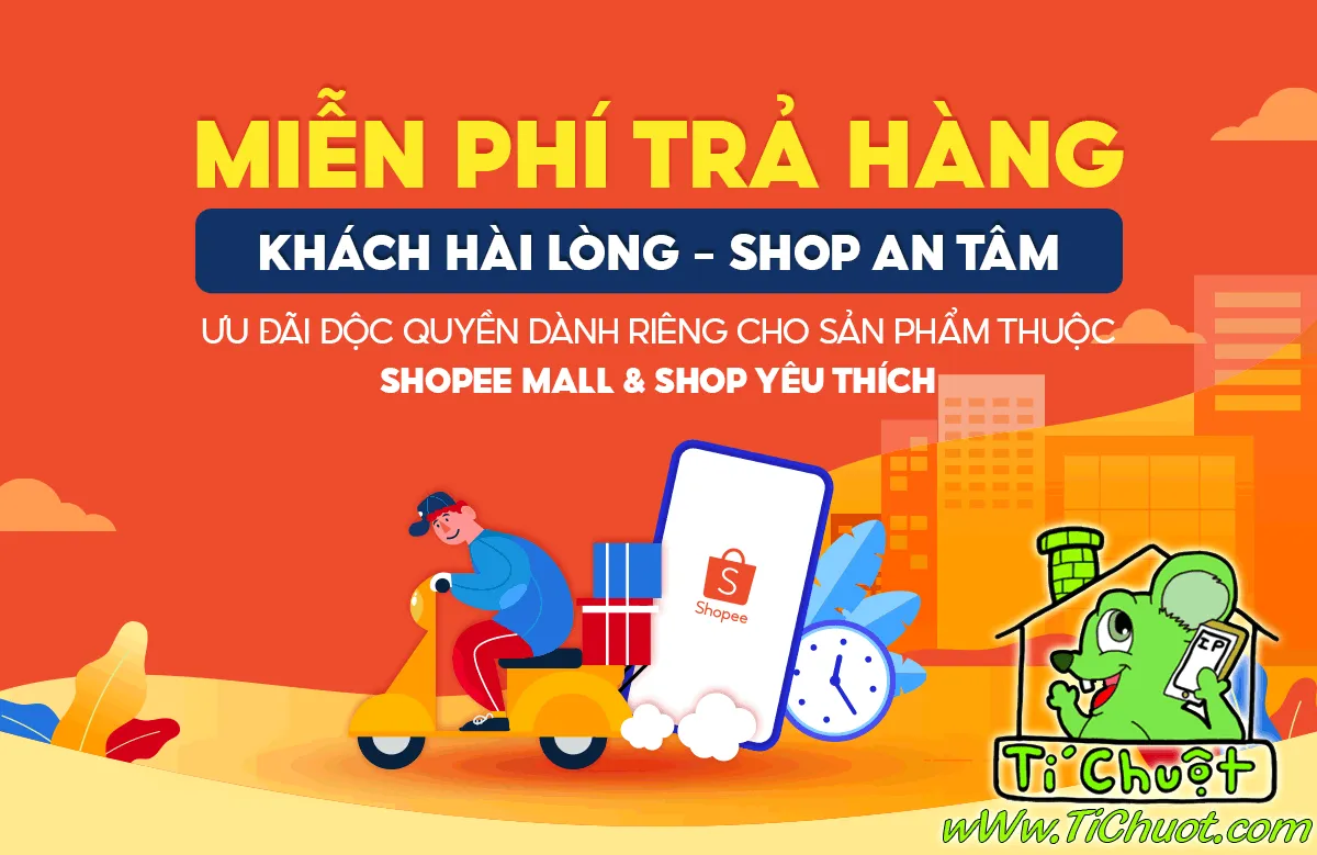 Hướng Dẫn Thao Tác Trả Hàng & Hoàn Tiền Tận Nhà Miễn Phí Qua J&T Express khi mua hàng của Shop Tí Chuột tại sàn SHOPEE !