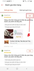 Cách Chỉnh Sửa Đánh Giá đơn hàng trên Shopee !