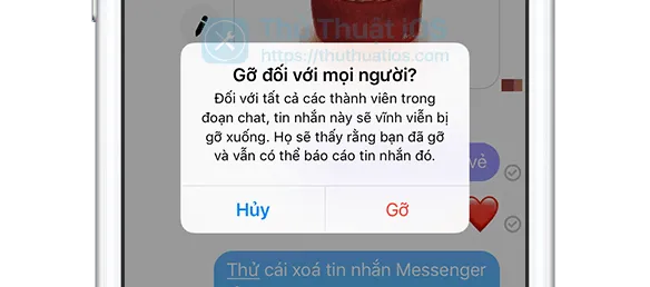 Cách xóa tin nhắn đã gửi đối với mọi người trong Messenger 1